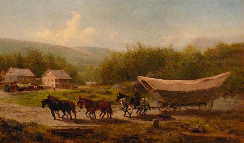 unknow artist Conestoga Wagon Germany oil painting art